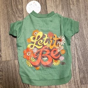 NWT'S Blended Collection Dog Screen Tee | Let It Be | Size Small